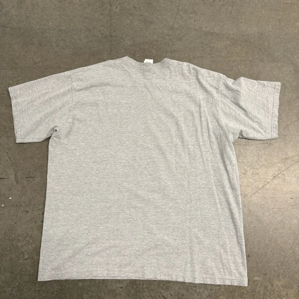 The North Face Mens XXL Gray Blue Logo Short Sleeve T-Shirt Crew Neck Tee